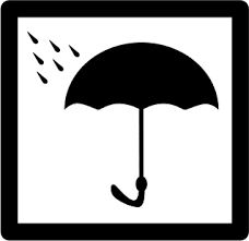 black and white umbrella