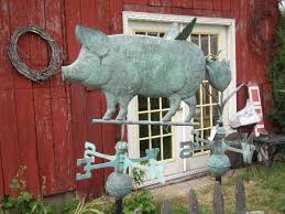 pig weathervanes