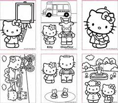 coloring book hello kitty