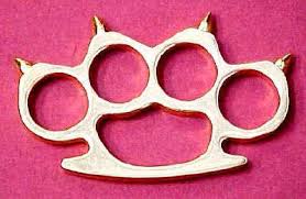 brass knuckles with spikes