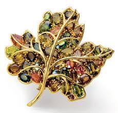 leaf brooch