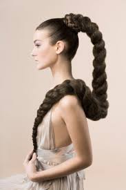 plaited hair