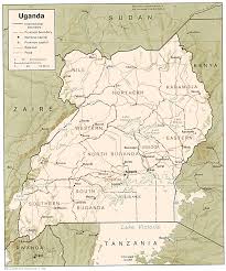 Country Map of Uganda