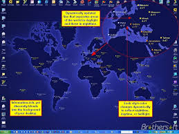 world map desktop background