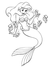 mermaid coloring pictures
