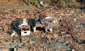 Japan tsunami house destroyed