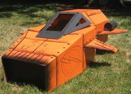 cardboard rocket ship
