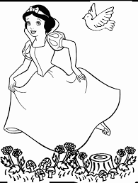 snow white coloring pictures