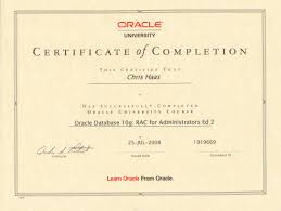 oracle certificate