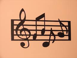 music notes wall decor