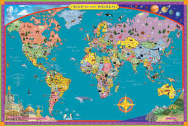 world maps for kids