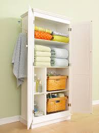 bathroom linen storage