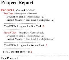 report sample