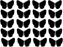 black butterflies