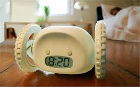 roll away alarm clock