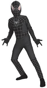 black spiderman suit
