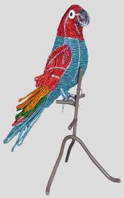 beaded sculpture