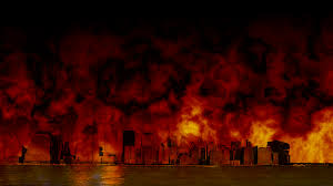 burning new york