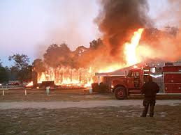 burning church