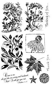 flowers stamp