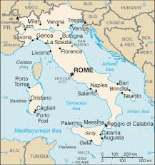 rome italy map