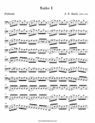 bach cello suite sheet music