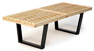 wooden bench