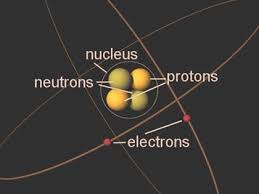 electrons and protons