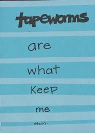 PostSecret: Tapeworm Diet