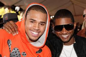 usher chris brown