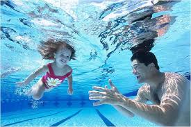 swimming underwater