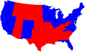 2008 election map by county