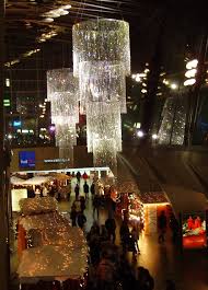 multi-colored light christmas trees