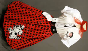 red polka dot blouse