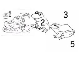 five green speckled frogs