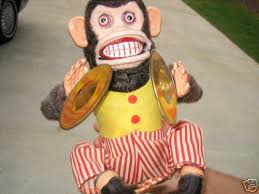 wind up monkey with cymbals