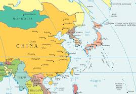 asia map with capitals
