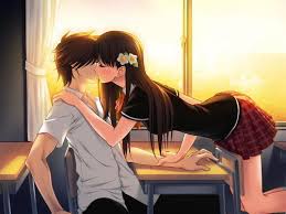anime kiss love