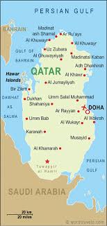 Qatar map.