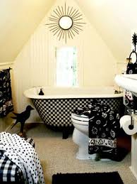 black and white bath accessories