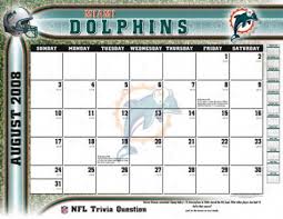 miami dolphins calendar