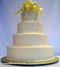 yellow wedding cakes
