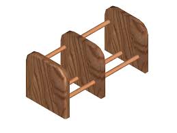 wooden cd rack