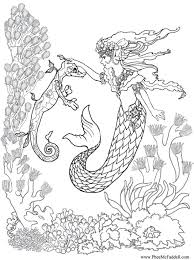 mermaid coloring pictures