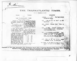 first newspaper