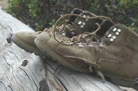 pair of Danner boots.