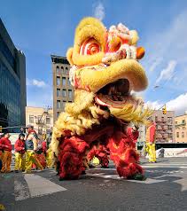 chinese dragon dancers