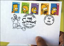 simpsons stamp