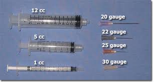 25 gauge needle