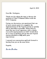 sample of thank you letter